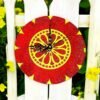 ART-g-5.jpeg Red Ethnic Handmade Clock