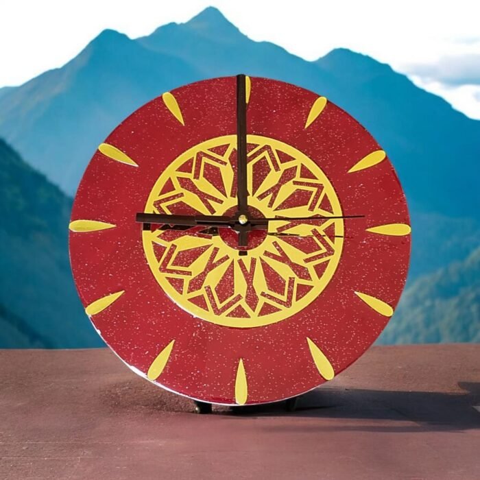 ART-k3.jpeg Red Mindfulness Clock