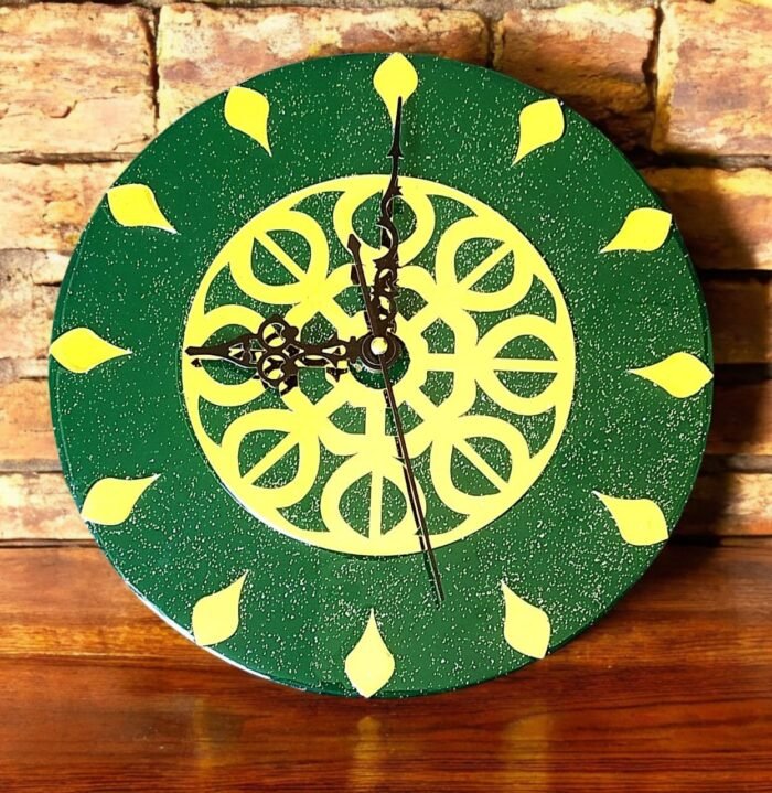 ART2.jpeg Green Meditational Chakra Clock