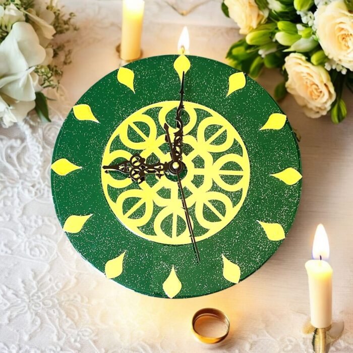 ART3.jpeg Green Meditational Chakra Clock