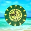 ART5.jpeg Green Meditational Chakra Clock
