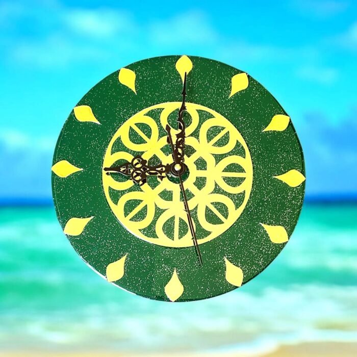 ART5.jpeg Green Meditational Chakra Clock