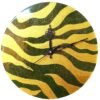 Black and Sparkling Green Wild Clock
