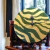 Black and Sparkling Green Wild Clock