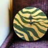 Black and Sparkling Green Wild Clock