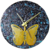 Glass Crystal Butterfly Clock