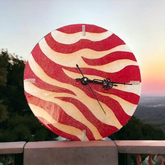 FLOATING-RED-WHITE-SPARKLE5-1.jpg Floating Red with White Sparkle Leopard Clock