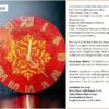 Gold-Mandna-Red-Clock-1.jpg Mandna Red Auspicious Clock