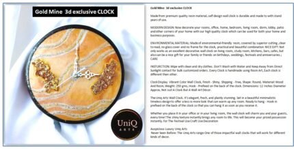 Gold Mine Exclusive Clock
