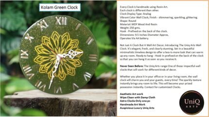 Astrological & Vastu Significance of the Green Rangoli–Kolam Clock