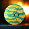 LIGHT-GREEN-Sparkling-GOLD5-1.jpg Sparkling Gold and Green Stripe Clock