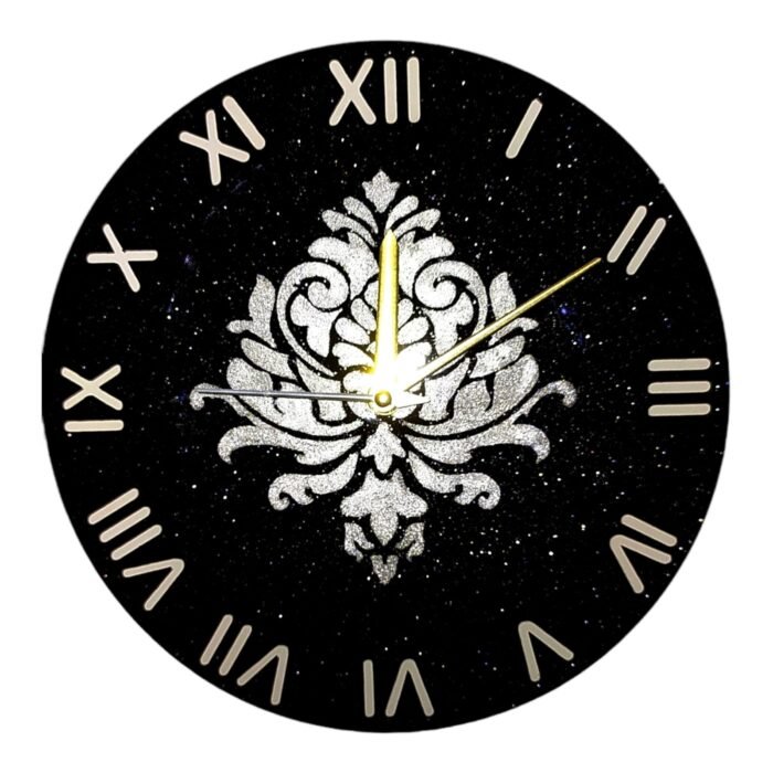 Mandna-Black-Silver-Clock1-1.jpg Mandala Meditation Clock