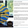 Sparkling Golden Blue Zebra Clock