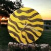 Black & Gold Afrikaans Sebras Clock