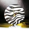 Black & White Wild Zebra Clock