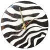 Black & White Wild Zebra Clock