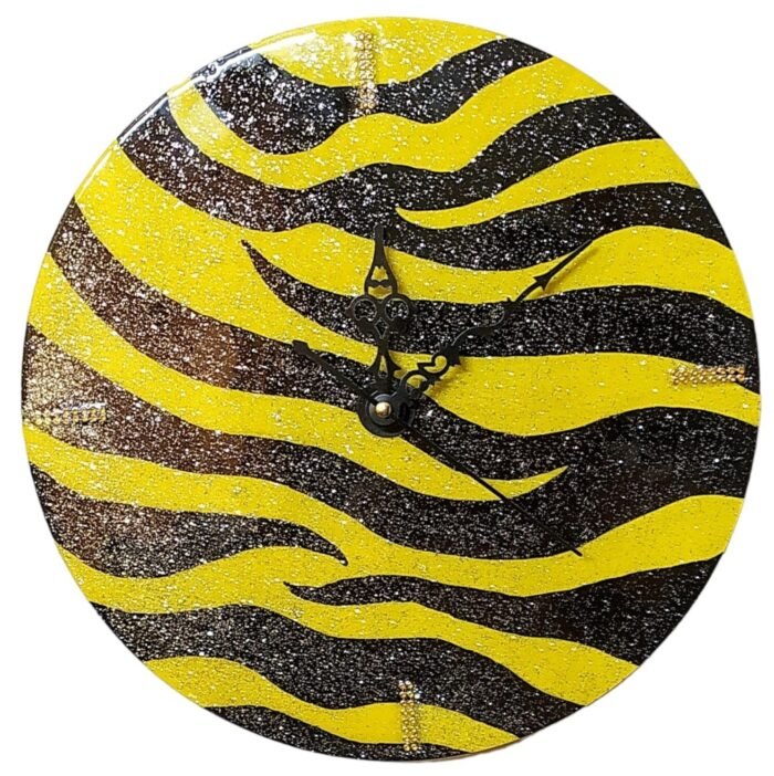 Sparkling-YELLOW-BLACK-e1741674032766.jpg Punda Milia Wild Clock