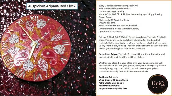 Aripan Flower Petals Clock