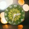 Astrological & Vastu Significance of the Green Rangoli–Kolam Clock