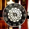 kolam2 Kolam Mandala Resin Clock