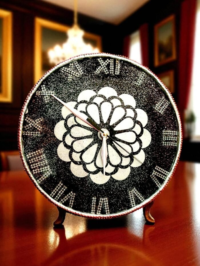 kolam2 Kolam Mandala Resin Clock