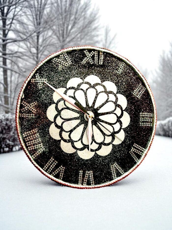 kolam3 Kolam Mandala Resin Clock
