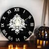 mandna-black-silver-clockclock1.jpg Mandala Meditation Clock