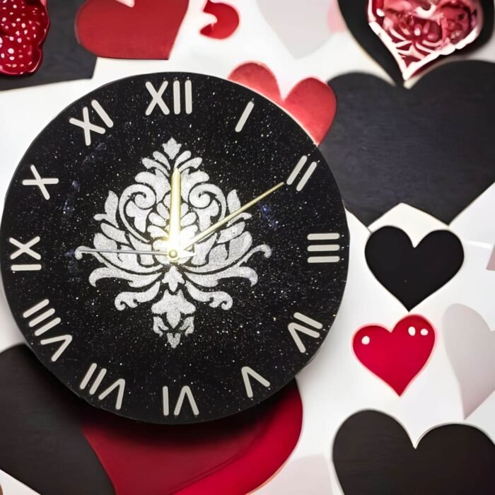 mandna-black-silver-clockclock5-1.jpg Mandala Meditation Clock