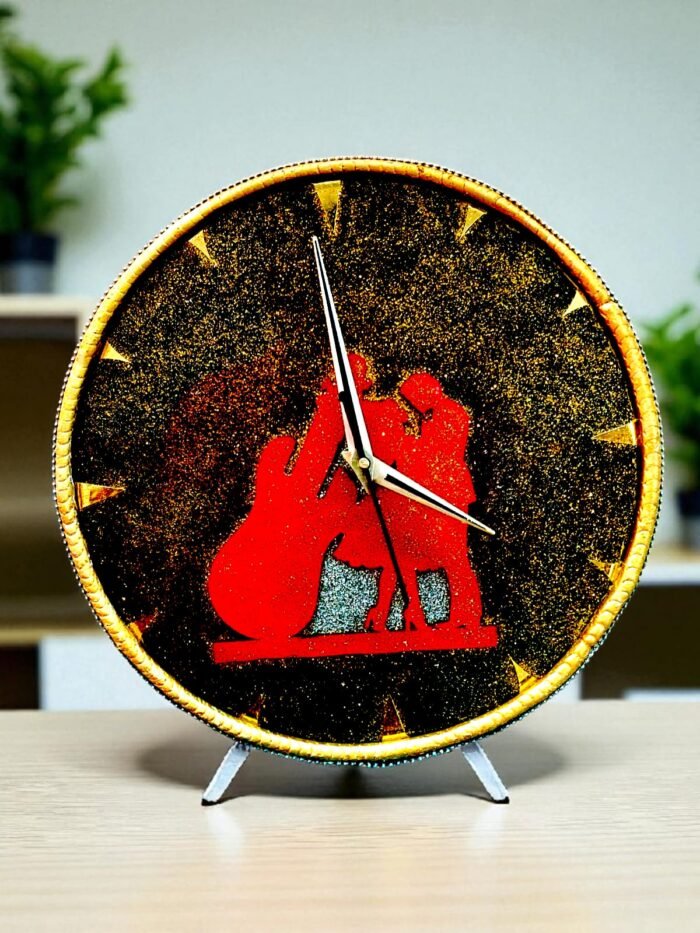 romantic 3 Melody of Love Resin Clock