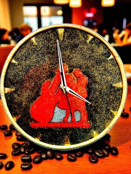 Melody of Love Resin Clock