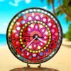 Mandala & Lippan Folk Art Timepiece4 Surya-Shukra Harmony Clock