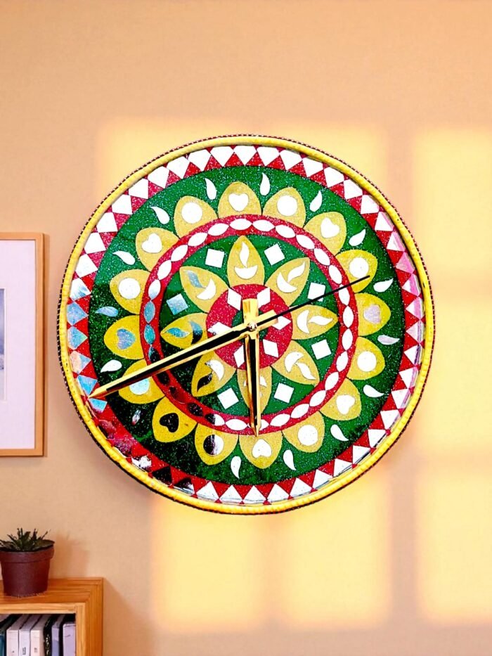 Eternal Mandala Lippan Sacred Circle Harmony Timepiece1 Surya Mandala Vedic Astro Clock
