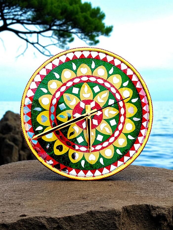 Eternal Mandala Lippan Sacred Circle Harmony Timepiece2 Surya Mandala Vedic Astro Clock