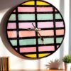 iluision pattern clock1 Grid Of Dreams Resin Clock