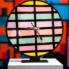 iluision pattern clock3 Grid Of Dreams Resin Clock