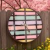 iluision pattern clock4 Grid Of Dreams Resin Clock