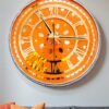 Sunburst Lippan Resin Wall Clock – Handcrafted Elegance