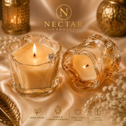 Home Décor Gold Scented, Amber & Lemongrass Blend