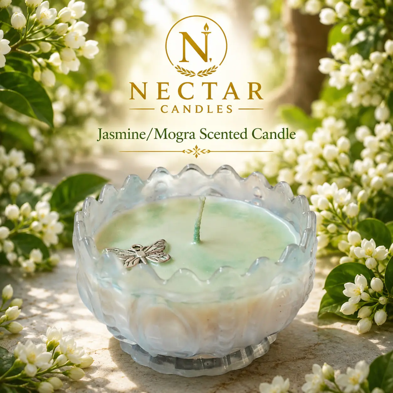 Jasmine/Mogra Scented Candle