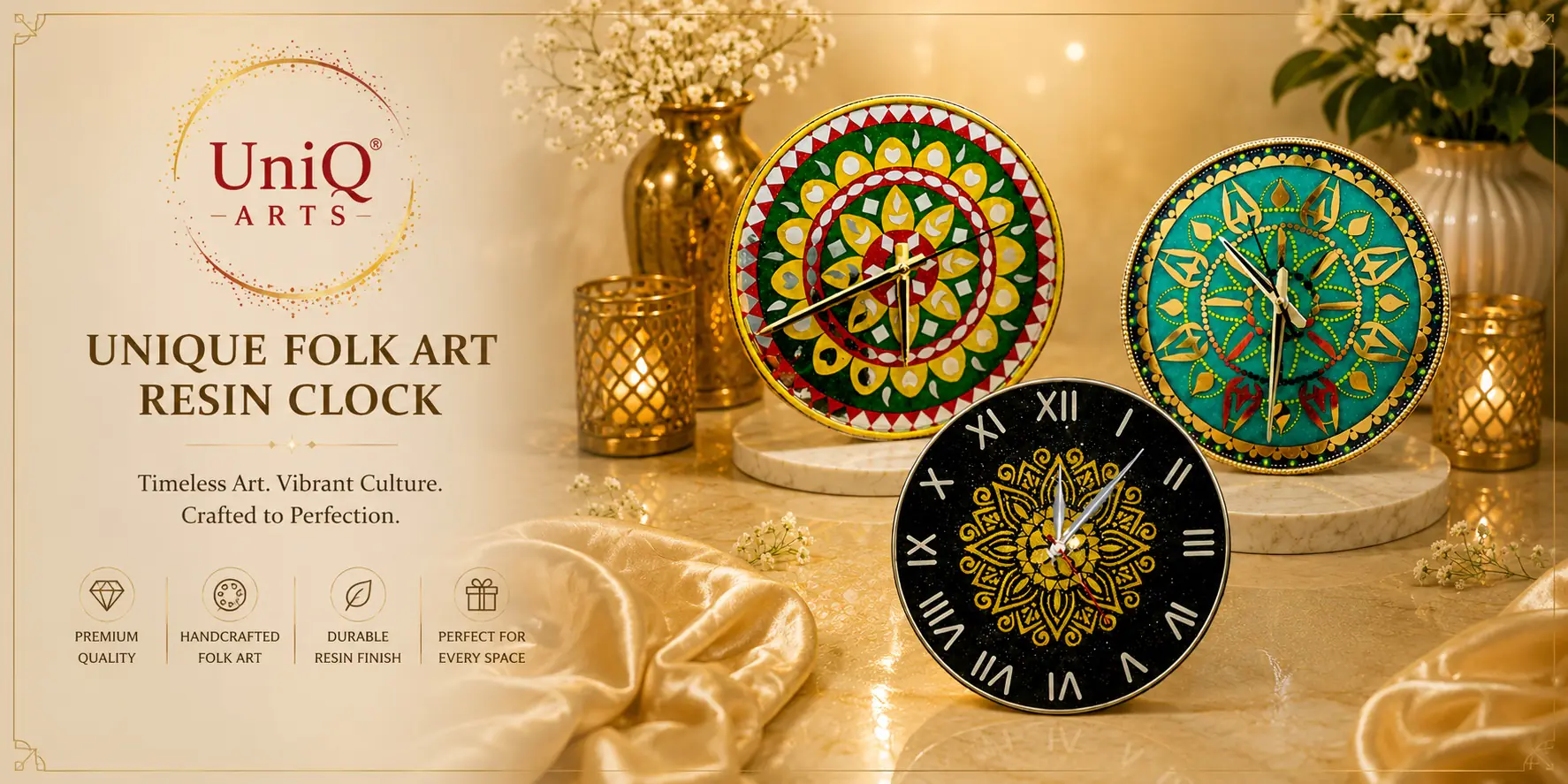 Uniq Arts Clock Banner 2