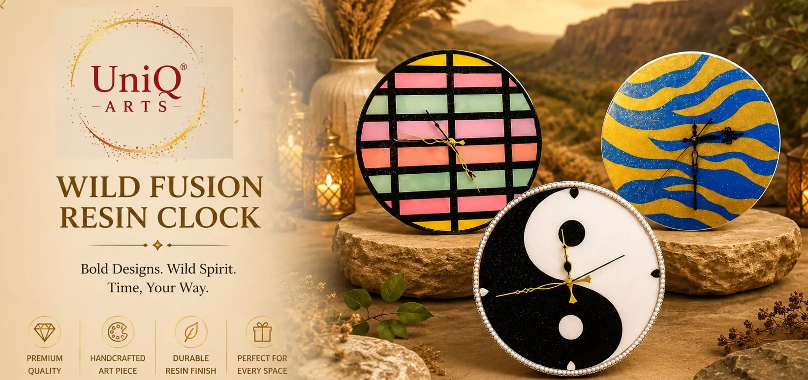 Uniq Arts Clock Banner 3
